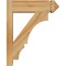 Ekena Millwork Balboa Rough Sawn Arts and Crafts Outlooker, Western Red Cedar, 6"W x 18"D x 22"H OUT06X18X22BOA03RWR - alternate 3